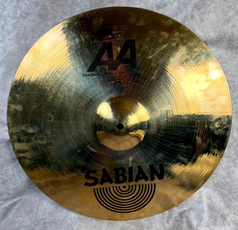 Sabian 16" AA Medium Thin Crash Cymbal 2019 - Present - Brilliant image 1