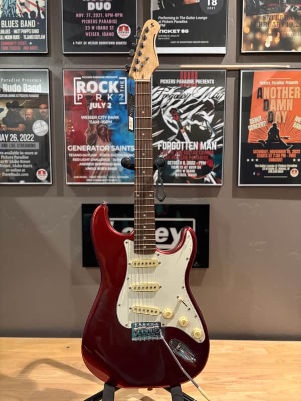 Stagg Strat SES30CAR 2020’s - Candy Apple Red image 1