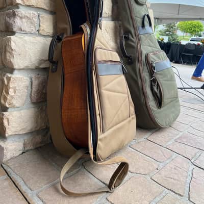 Guitar Satchel Khaki Dreadnought acoustic guitar case - New image 8