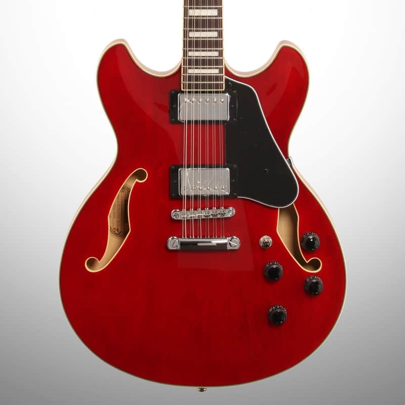 Ibanez Artcore AS7312 Electric Guitar, 12-String, Transparent Cherry Red image 1