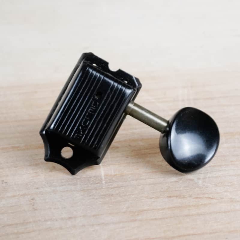 Tokai Deluxe Machine Head Black Low E Treble Side Tuner for Stratocaster, Telecaster, GoldStar Sound, Silver Star, Tuners Springy Sounds, ect image 1