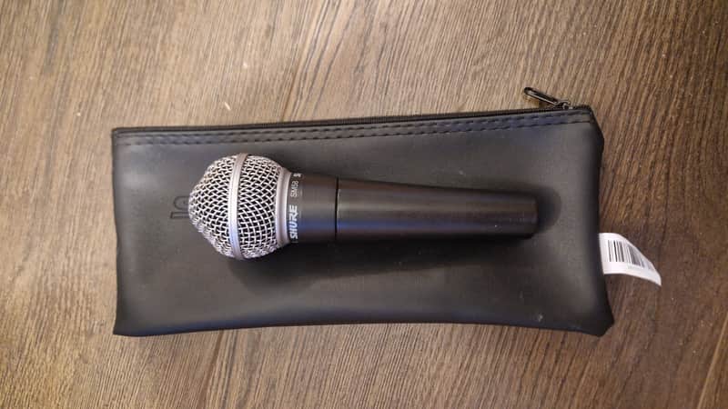 Shure SM58 Handheld Cardioid Dynamic Microphone 1984 - Present - Black image 1
