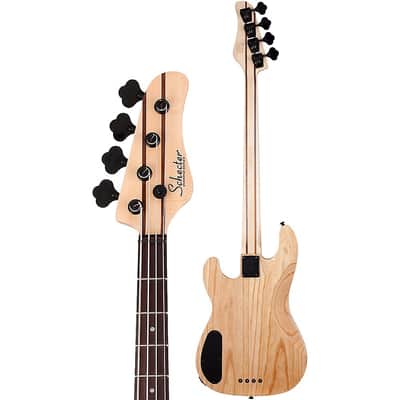 Schecter Guitar Research Michael Anthony MA-4 4-String Electric Bass Regular Gloss Natural image 4