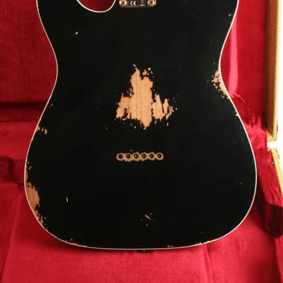 Fender Custom Shop Limited Edition '53 HS Telecaster Heavy Relic 1-Piece 2A Flame Quartersawn Maple Aged Black *On Hold image 2