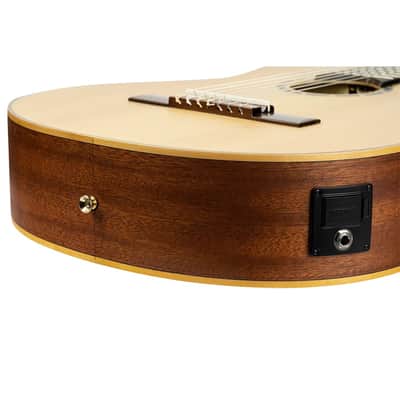 Ortega RCE133-7 Family Series Pro Solid Spruce Top Nato Neck Nylon 7-String Classical Acoustic-Electric Guitar w/Gig Bag image 15