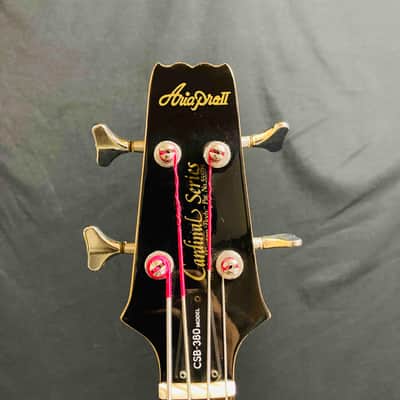 Aria Pro Ⅱ CSB-380 1986 Black Made in Japan Vintage Electric Bass image 8