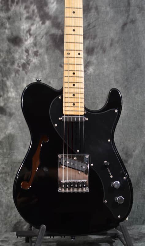 Tagima T-920 Black Gloss Brazil Series Hollowbody Tele w Case & FAST Shipping image 1