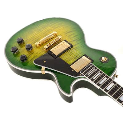 Gibson Custom Shop Les Paul Custom Iguana Burst Gloss Made 2 Measure 2025 Repaired image 8