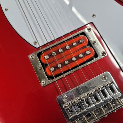 Peavey Rockmaster Electric Guitar Signed by Alice Cooper - Red image 5