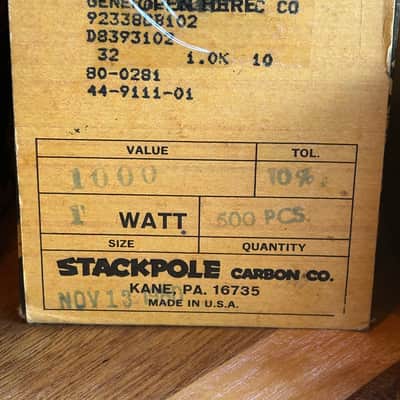 NOS Stackpole Carbon Comp Resistors, WIMA Capacitors & Pilot Lights – 1979/80 USA image 2