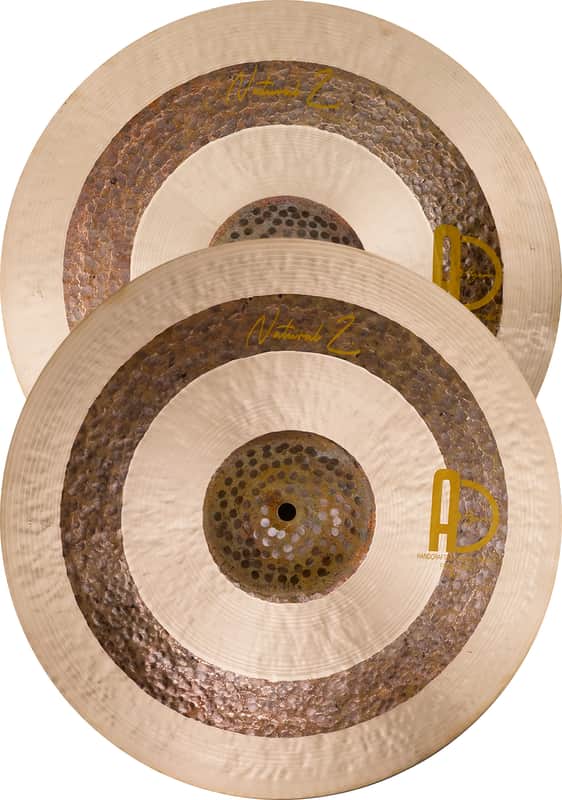 Agean Cymbals 13" Natural Z Medium Hi-hat image 1