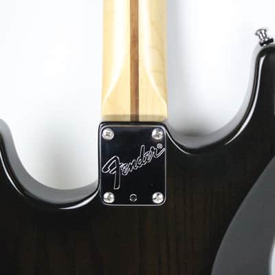 RARE 1990 Vintage Fender Stratocaster Plus Deluxe Translucent Black E9 Series Wilkinson Nut USA image 11