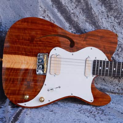 GB Liuteria Traditional Tele semi hollow kiaat image 12