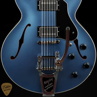 2024 - Collings I-35 LC Deluxe Custom Inlay/ThroBaks/Bigsby - Pelham Blue (Pre-Owned) #232109 image 2