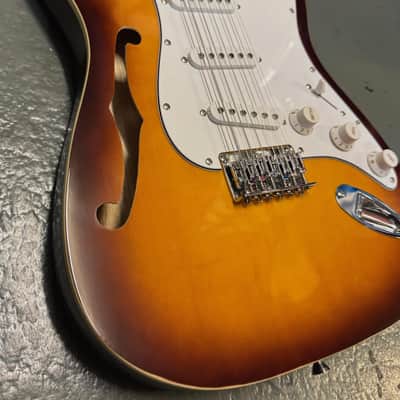 Cozart 12-String S-Type Semi-Hollow Custom Handmade Electric Guitar image 2