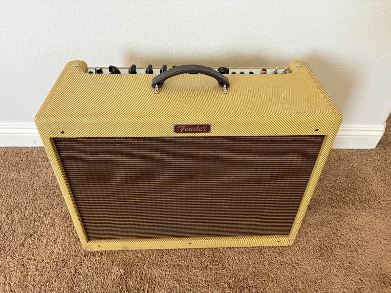 Fender Blues Deluxe Reissue 2-Channel 40-Watt 1x12" Guitar Combo Tweed image 1