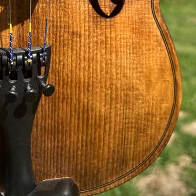 Black Walnut! Brad ROBINSON 5-String Violin 4/4 Bluegrass Dream Fiddle *PowerHouse Monster! image 7