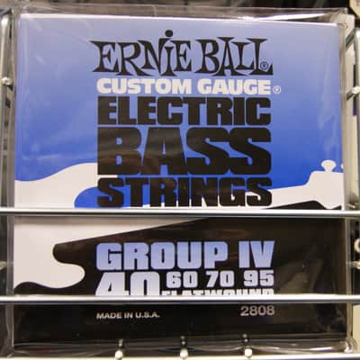 Ernie Ball 2808 flatwound electric bass guitar strings 40-95 image 1