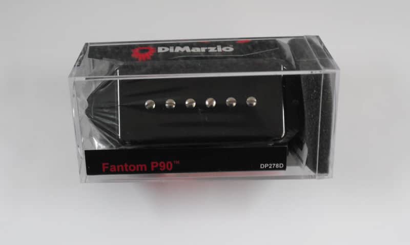 DiMarzio Fantom P-90 Soapbar W/Dog Ears Black DP 278D image 1