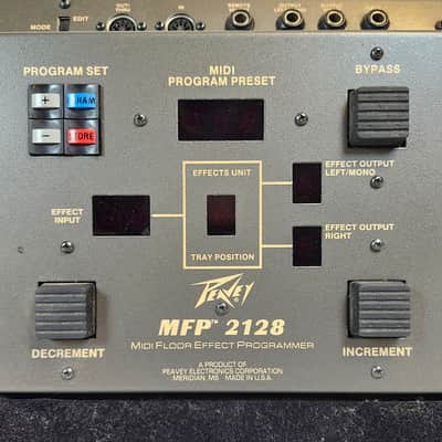 Peavey Vintage MFP 2128 Midi Floor Effect Programmer, 1988, Made in USA, w/Power Supply image 5