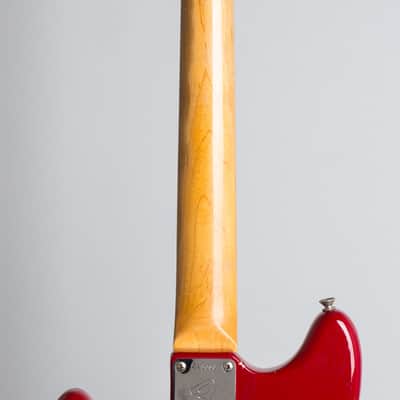 Fender  Mustang Solid Body Electric Guitar (1966), ser. #128090, original grey hard shell case. image 9