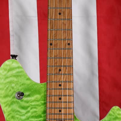 EVH Wolfgang WG Standard QM with Baked Maple Fretboard - Tahiti Night image 4