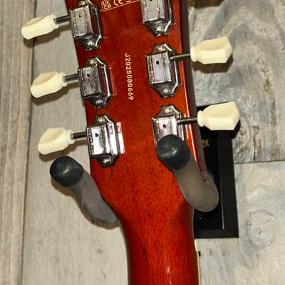 NEW Vintage V100-AFD Reissued Paradise Series Single Cut - Flamed Amber, Support Small Business and Buy It Here! image 15