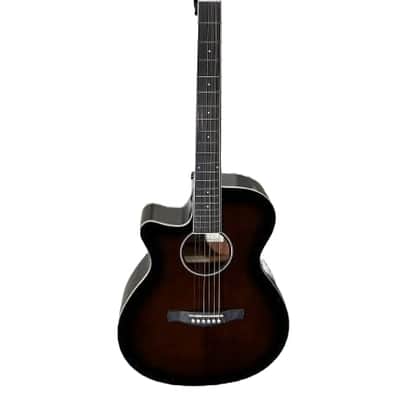 Ibanez Acoustic/Electric AEG7L-DVS Left-Handed Dark Violin Sunburst High Gloss - In-House Adjusted image 1
