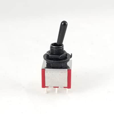 Tesi DPDT On/On Mini Toggle Switch Black