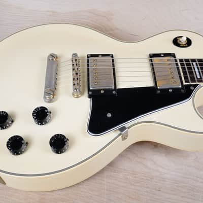 Orville by Gibson LPC Les Paul Custom 1988 Alpine White Lacquer Finish Tim Shaw USA Pickups Japan w/ Hard Case image 5