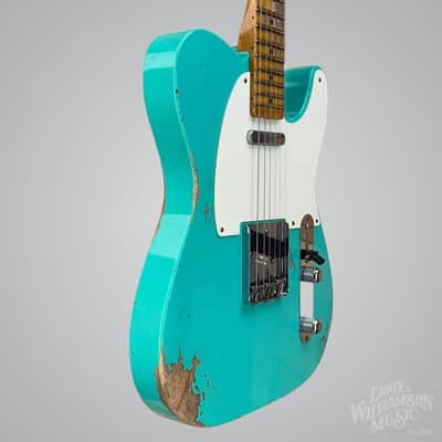 Fender Custom Shop Wildwood 10 1955 Telecaster, Sea Foam Green, 6.7 lbs image 3