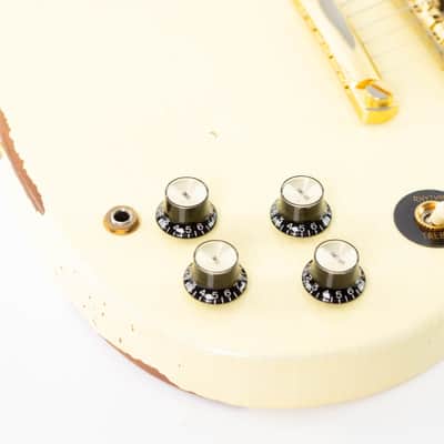 Gibson Custom Shop Historic SG Custom 3 PU 2019 - Classic White Heavy Aged image 13