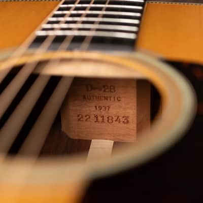 Martin 1937 D-28 Authentic Madagascar Rosewood/Adirondack Spruce with Hardshell Case - Used image 25