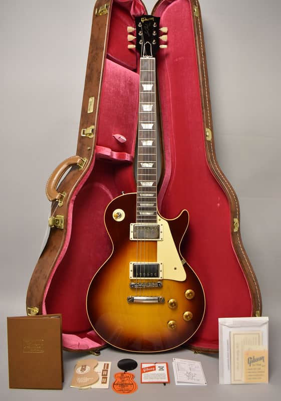 2024 Gibson Custom '58 Les Paul Standard Reissue Bourbon Burst VOS w/OHSC image 1