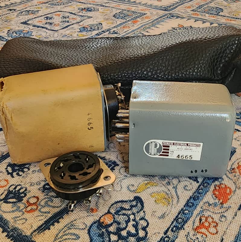 Peerless Altec NOS PAIR of 4665 MC Stepup Microphone Preamp Transformer  1960s image 1