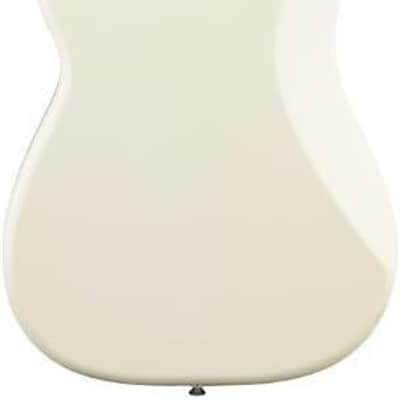 Fender Standard Precision Bass Guitar Olympic White - MPL 4-String Electri image 2