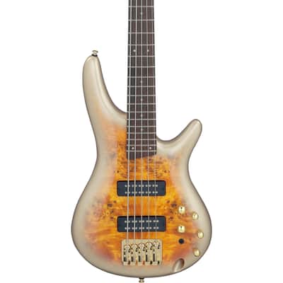 Ibanez SR405EPBDXMGU Mars Gold Metallic Burst - 5-String Electric Bass image 4