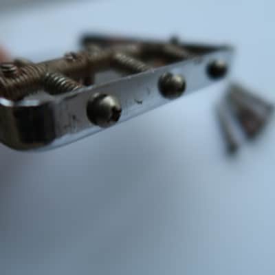 Left Handed Fender Telecaster Bridge  PAT.PEND. Tele / 60's 70's  Chrome 62 Relic RI Lefty image 8