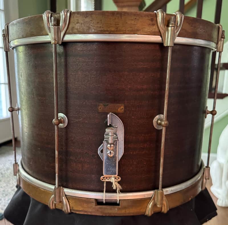 Leedy 10 x 15" Marching Snare Drum Vintage 8 Lug image 1