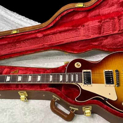 NEW! Gibson Les Paul 60's Standard Iced Tea - Left Handed - Authorized Dealer - Beautiful Flame Maple Top - 10.1 lbs - G07354 image 12