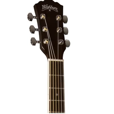 Washburn WA90CEVSB Dreadnought Linden Top Okoume Neck 6-String Acoustic-Electric Guitar image 4