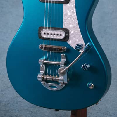 Powers Electric A-Type PF42 CamTail Electric Guitar - Turquoise Metallic - A550 image 4