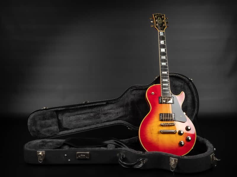 1973 Gibson Les Paul Custom - Cherry Sunburst | USA Vintage Kalamazoo Norlin Era ‘57 Classic Humbucker Waffleback Tuner 4.52kg | Case - Good