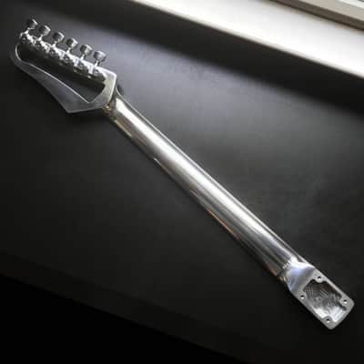 Aluminum Guitar Neck by Baguley - Strat, Polished Finish, Ghost Inlays - Fast Free Shipping in U.S.! image 5