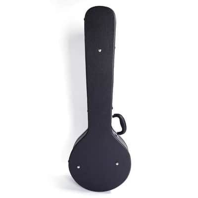 Hardshell High Quality Professional 5-String Banjos Black Leather Case  - Black image 3