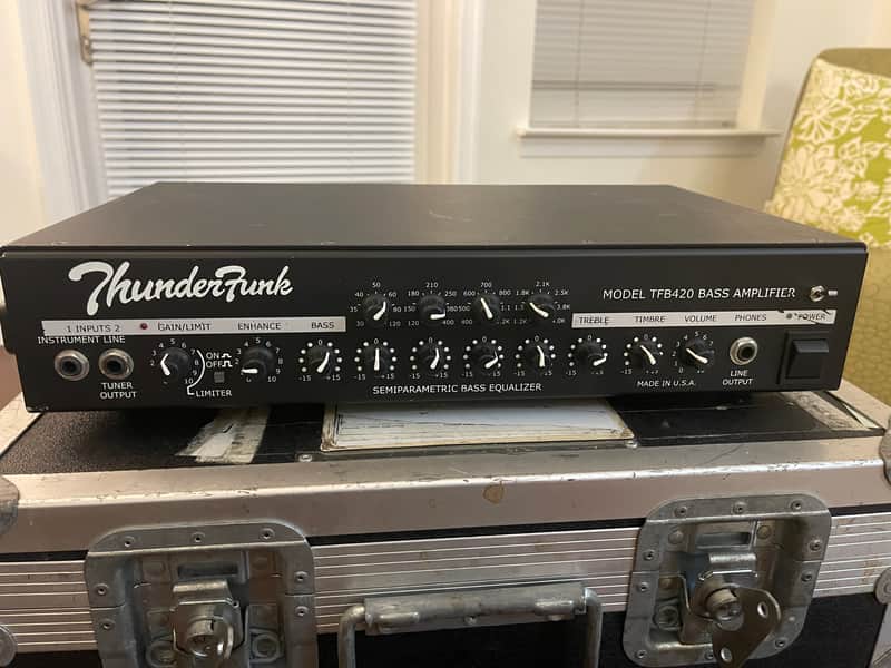 ThunderFunk TBF-420 400watt Bass Amp with Hard Case image 1