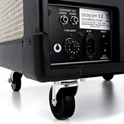 Leslie 3300P 300w Pro High Power Twin Rotor Speaker; Black image 3