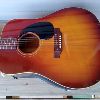Vintage 1969 Gibson J-45 Acoustic Guitar w/ Original Case! image 2