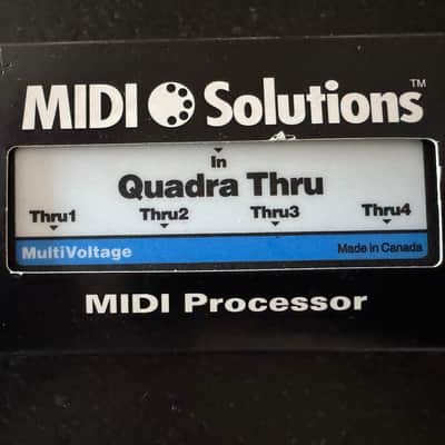 **LIKE NEW-IN BOX-ONE OWNER** MIDI Solutions Quadra Thru 4 Output MIDI Thru Box image 2