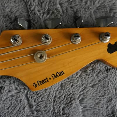 Heart Man Suzuki Precision/Musicmaster Style Bass 1970s - Black image 11